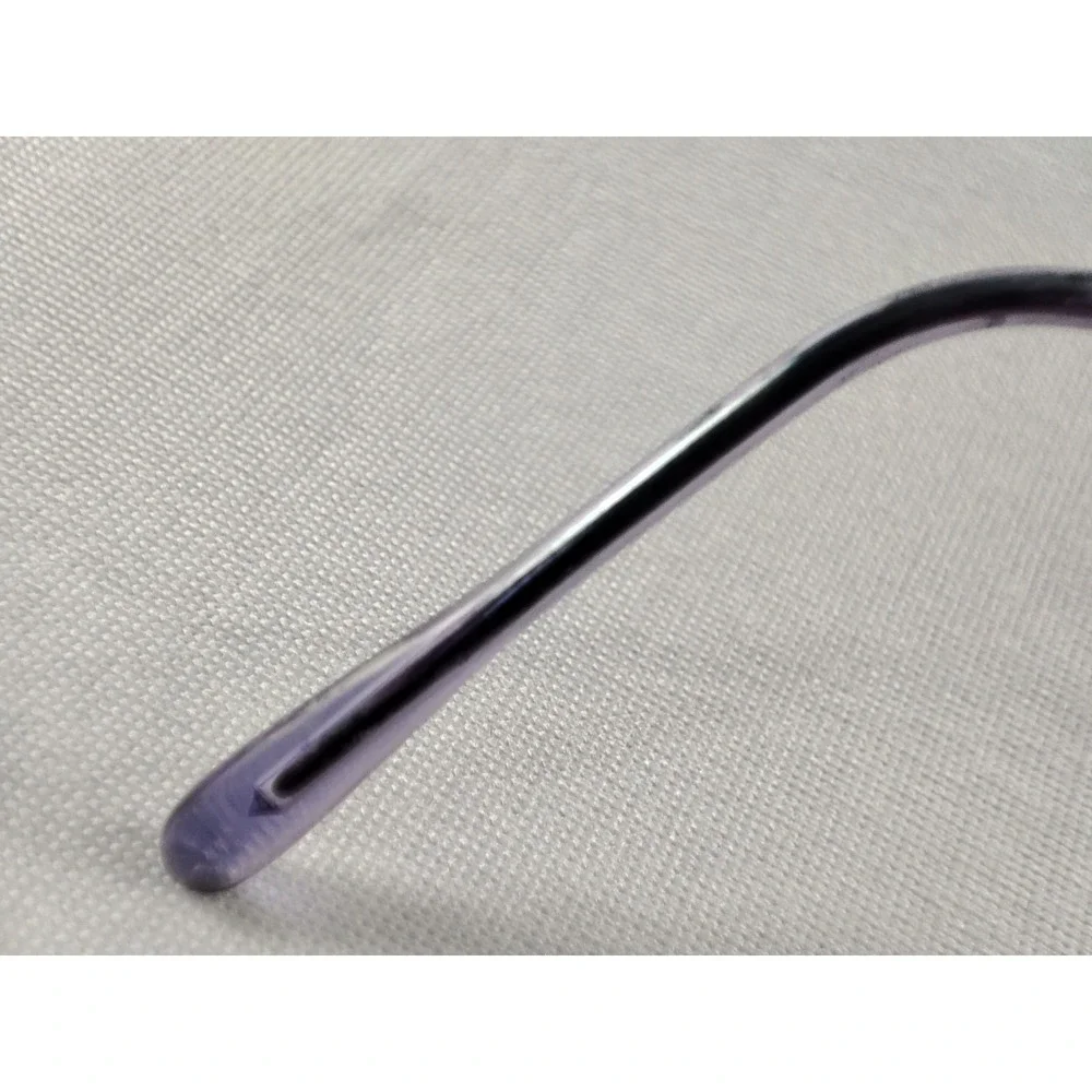 Vintage‎ Valentino Oval Eyeglasses Metallic Green Iridescent Purple Frame Italy